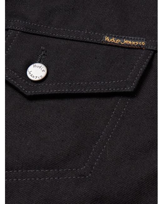 Nudie Jeans Black Conny Organic Denim Jacket for men