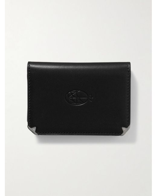 Jacques Marie Mage Black Elston Leather Trifold Wallet for men