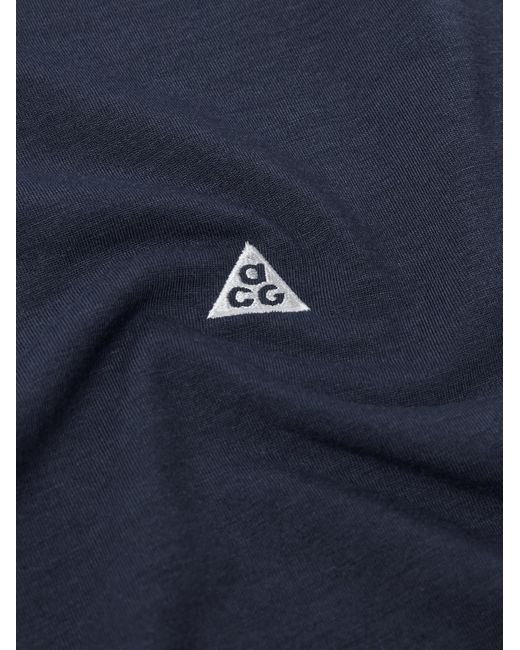 T-shirt in Dri-FIT ADV con logo ricamato Goat Rocks di Nike in Blue da Uomo