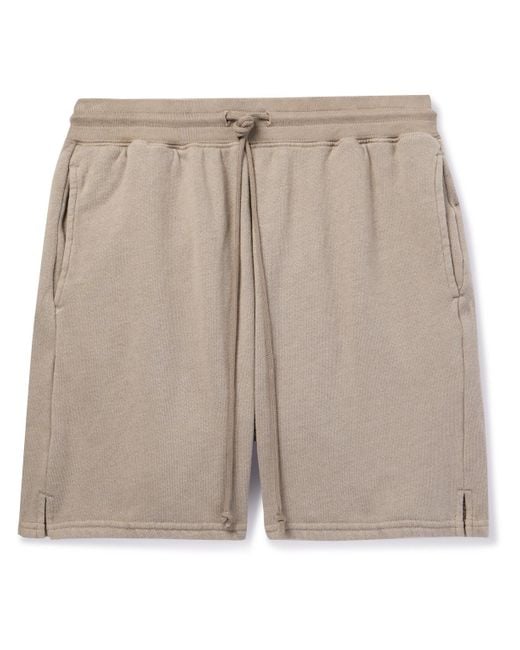 John Elliott Natural Cotton-blend Jersey Shorts for men