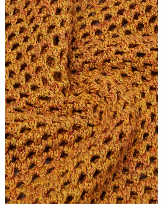 Gilet in cotone crochet di Nicholas Daley in Brown da Uomo