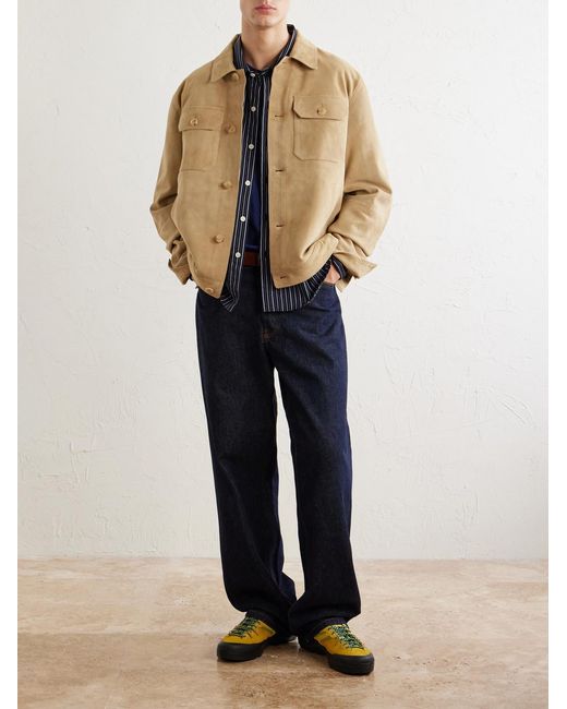Polo Ralph Lauren Natural Panelled Suede Jacket for men