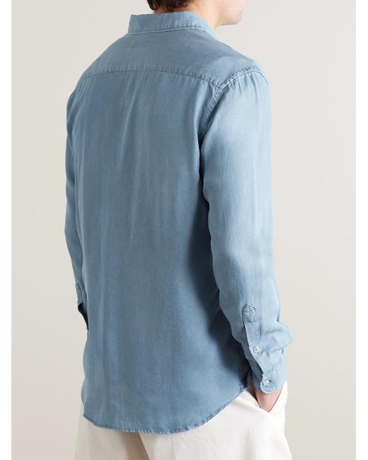 Altea Blue Lyocell Shirt for men