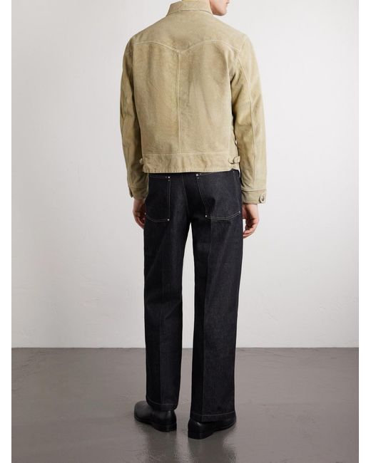 RRL Natural Schwab Suede Jacket for men