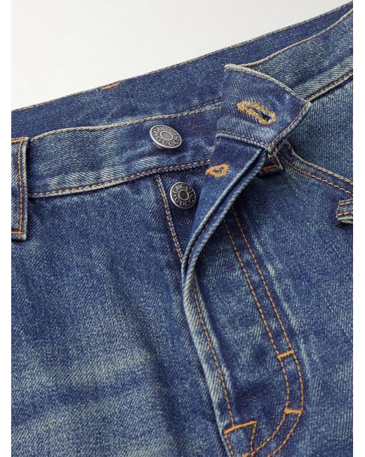 Gucci Blue Flared Horsebit-Embellished Jeans for men