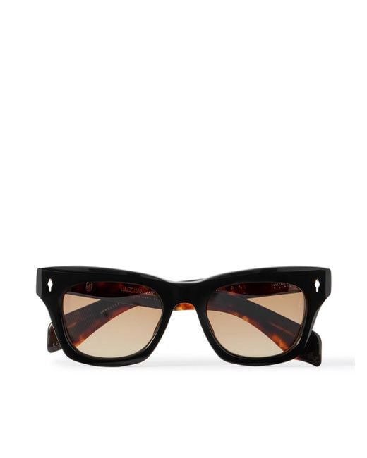 Jacques Marie Mage Black Dealan Square-frame Acetate Sunglasses for men