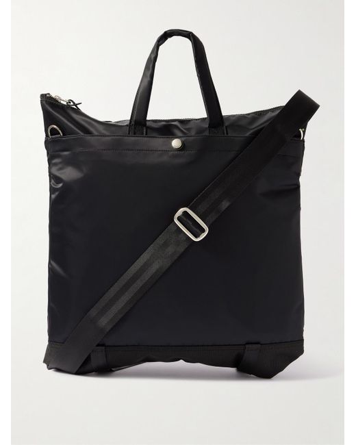 Lightning Leather-Trimmed Nylon-Twill And Cordura Tote Bag di Master Piece in Black da Uomo