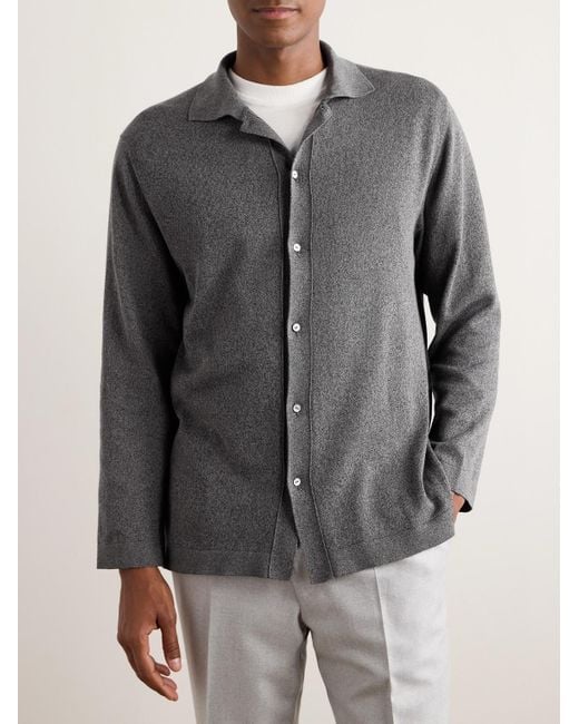 STÒFFA Gray Cotton Shirt for men