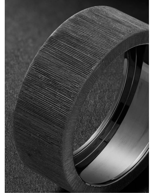 Buccellati Macri Eternelle Blackened Ring for men