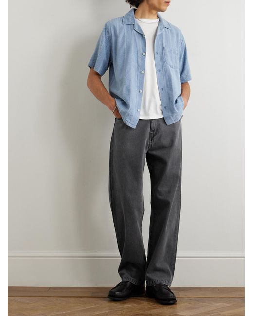 Jeans A Gamba Larga Con Logo Applicato Landon di Carhartt in Gray da Uomo
