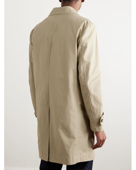 Incotex Natural Montedoro Cotton-blend Twill Car Coat for men