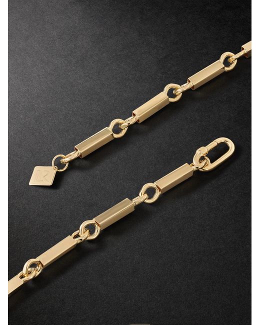 Lauren Rubinski Black Gold Chain Bracelet for men