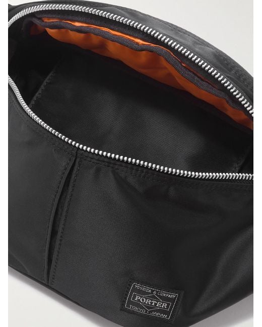 Porter-Yoshida and Co Black Tanker Logo-appliquéd Nylon Belt Bag for men