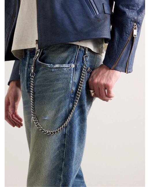 Enfants Riches Deprimes ウォレットチェーン Enfants Riches Deprimes Engraved Wallet Chain in White for Men