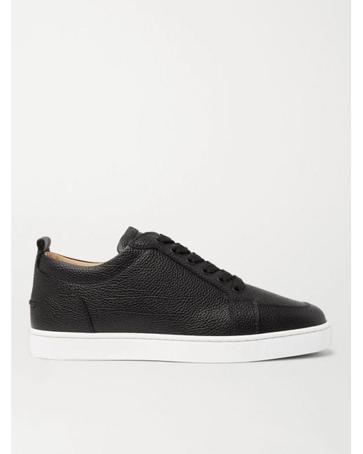 Christian Louboutin Black Rantulow Leather Sneaker for men