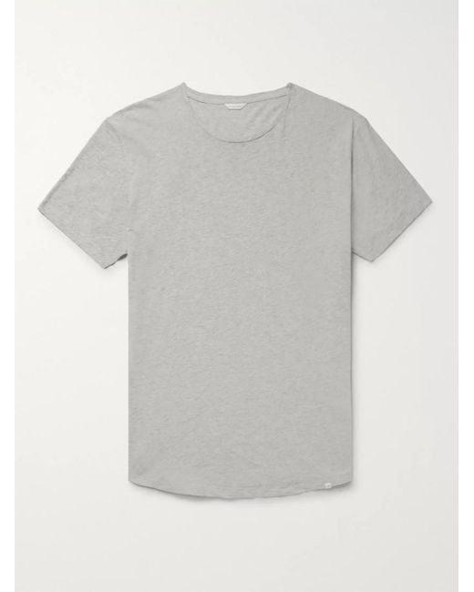 Orlebar Brown Gray Ob-T Slim-Fit Cotton-Jersey T-Shirt for men