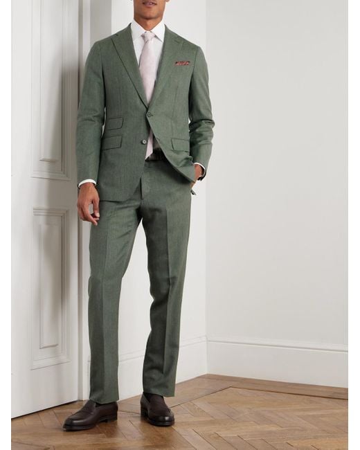 Sid Mashburn Green Kincaid No. 3 Wool Suit Jacket for men