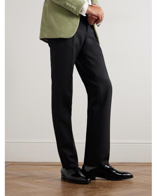 John Lobb Black Marldon Whole-Cut Patent-Leather Oxford Shoes for men