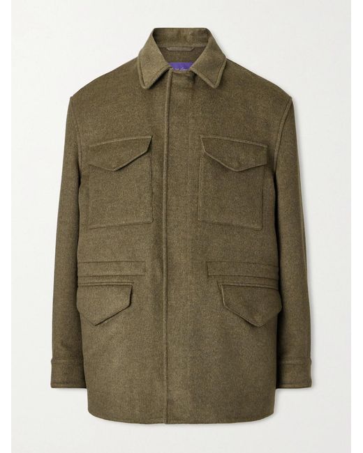 Ralph Lauren Green Ripley Wool And Cashmere-Blend Jacket for men