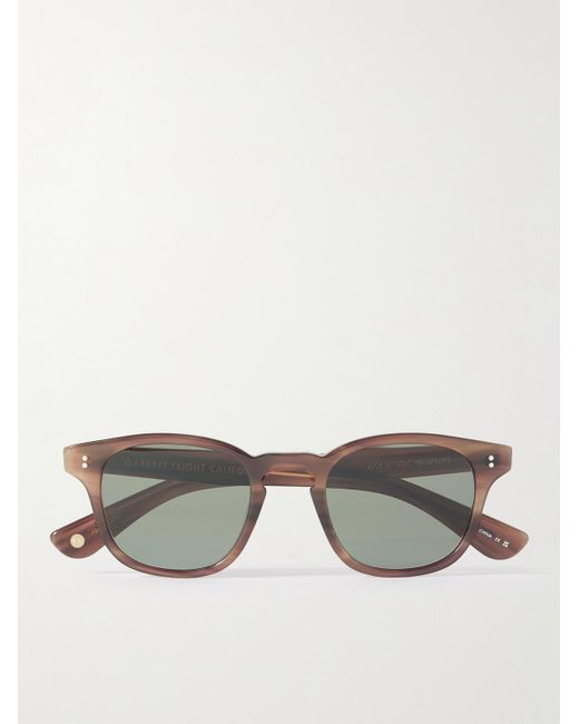 Garrett Leight Gray Ace Ii D-frame Acetate Sunglasses for men