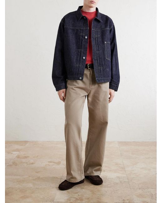 A.PRESSE Blue Denim Jacket for men