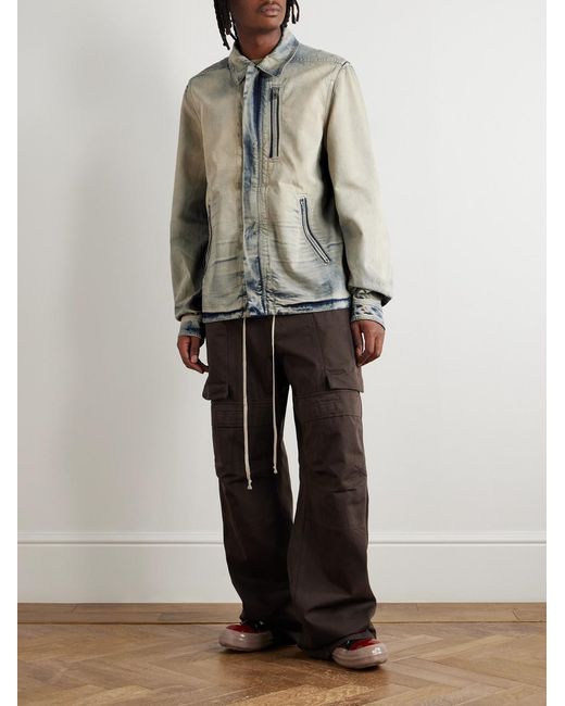Rick Owens White Denim Jacket for men