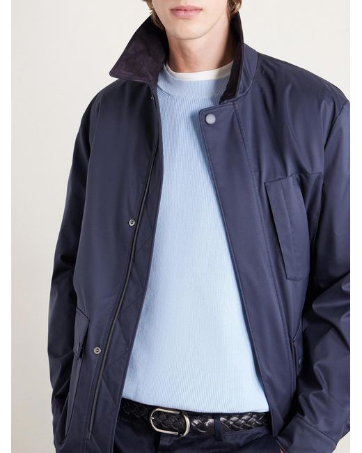 Lardini Blue Cotton Sweater for men