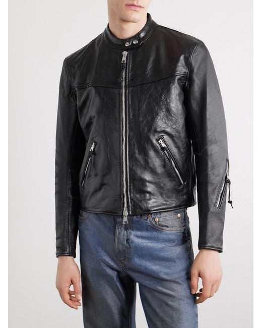 Our Legacy Black Yurei Leather Jacket for men