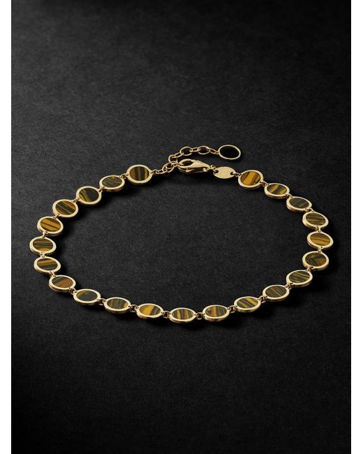 JIA JIA Black Gold Tiger's Eye Bracelet for men