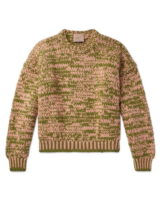 Federico Curradi Green Two-tone Wool Sweater for men