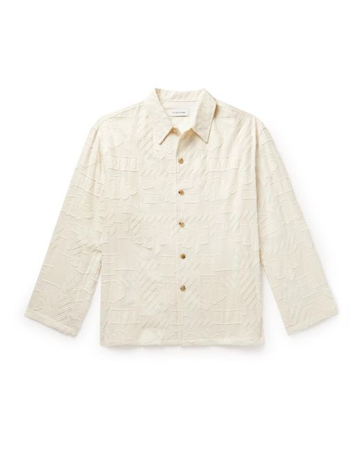 LE17SEPTEMBRE White Cotton-jacquard Shirt for men