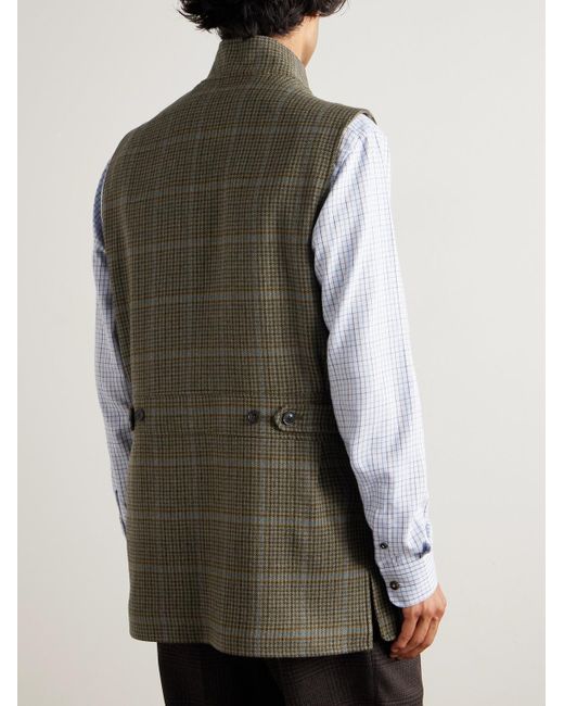 James Purdey & Sons Green Wool-tweed Gilet for men