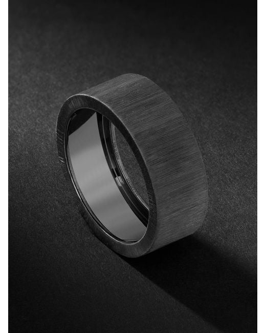 Buccellati Macri Eternelle Blackened Ring for men