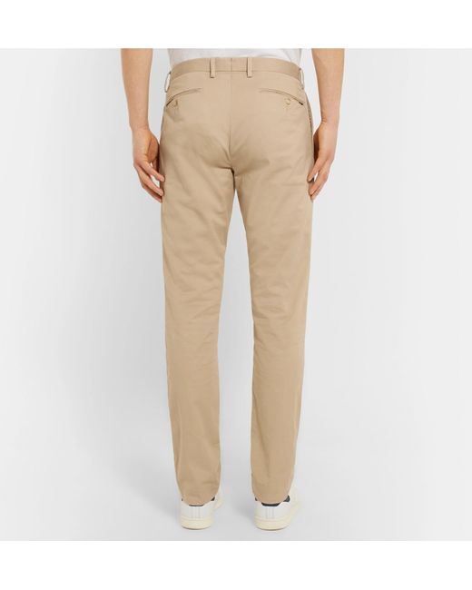 Polo Ralph Lauren Slim-fit Stretch-cotton Twill Chinos in Natural for Men -  Lyst
