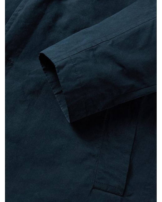 Massimo Alba Blue Mustang Woven Trench Coat for men