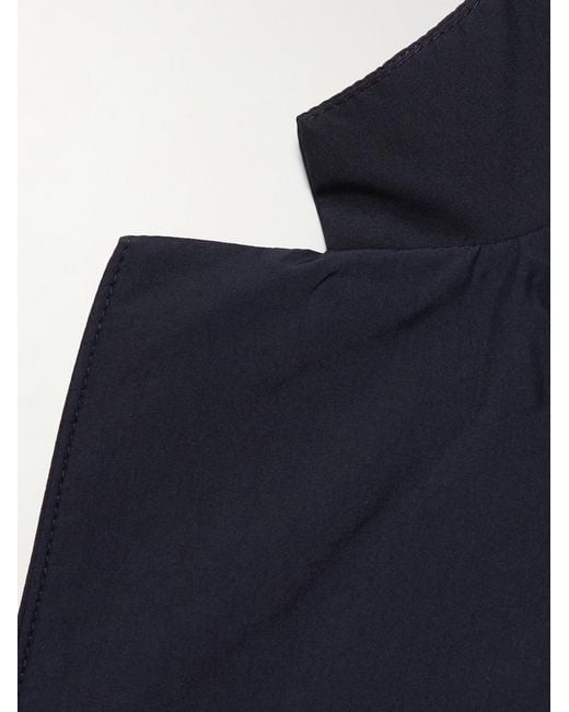 Mr P. Blue Padded Recycled-Shell Blazer for men