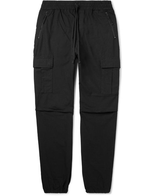 Carhartt Black Straight-leg Cotton-ripstop Drawstring Cargo Trousers for men