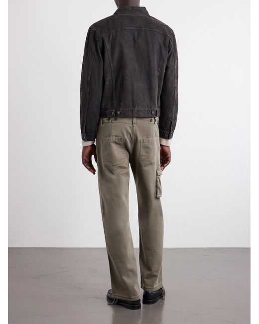 Jeanerica Natural Monti Straight-Leg Cotton-Twill Trousers for men