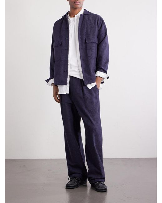 Blue Blue Japan Blue Cotton-Blend Shirt for men