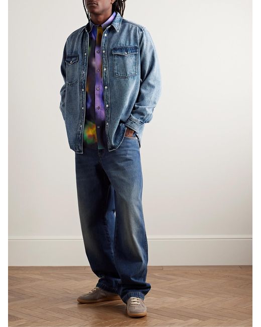 Isabel Marant Blue Tailly Denim Shirt for men