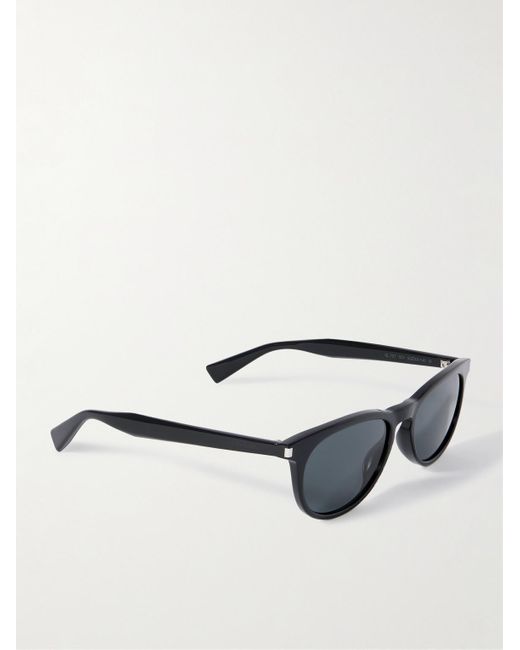Saint Laurent Black Round-Frame Recycled-Acetate Sunglasses for men