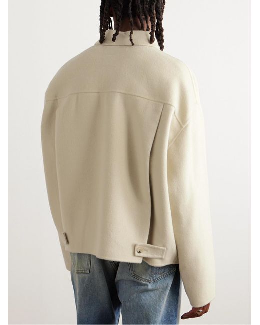 Acne Natural Doverio Wool-Flannel Jacket for men