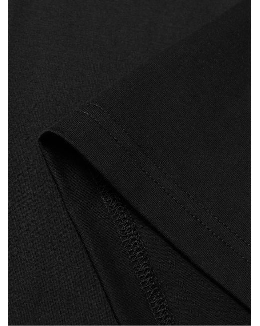 Burberry Black Oversized Logo-print Cotton-jersey T-shirt for men