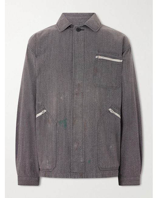 Visvim Gray Eclair Denim Jacket for men