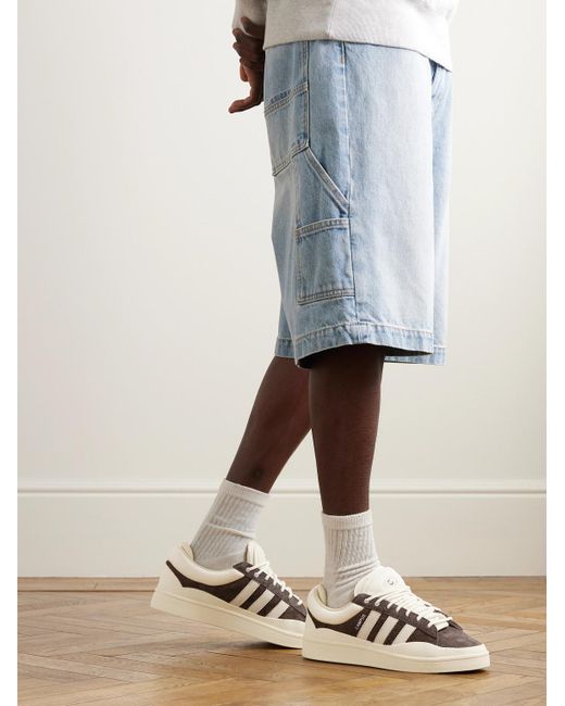 Adidas Originals Bad Bunny Campus Sneakers aus Veloursleder mit Lederbesatz in Natural für Herren