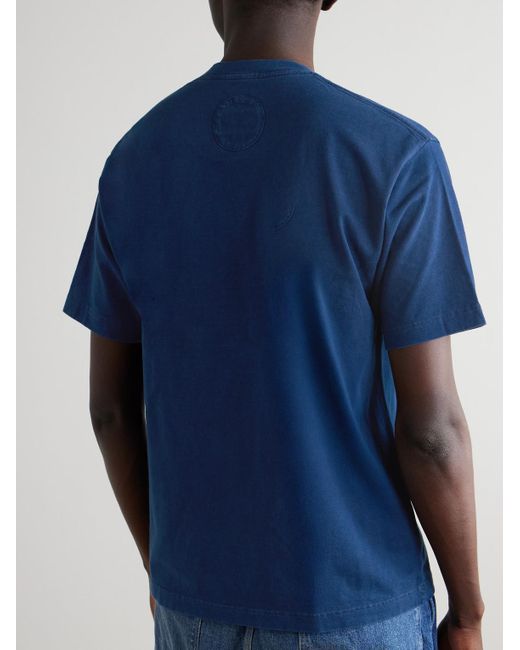 Blue Blue Japan Blue Dyed Cotton-Jersey T-Shirt for men