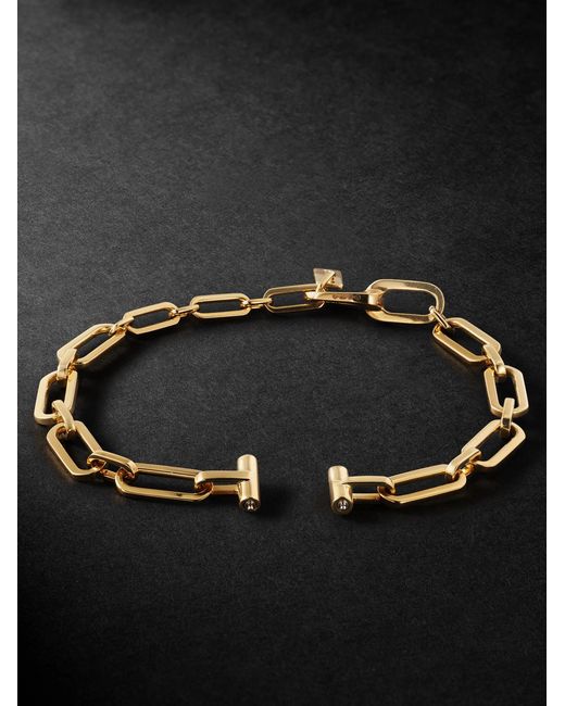 Diamond Chain Bracelet di Messika in Black da Uomo