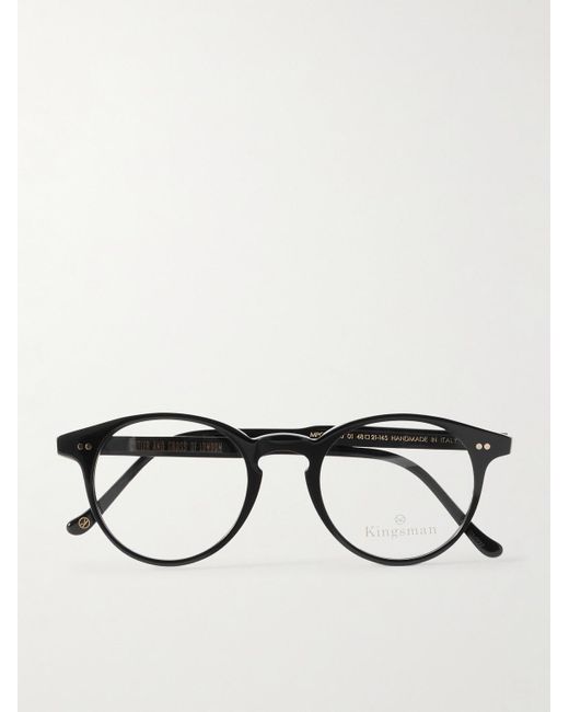Kingsman Black Cutler And Gross Acetate Optical Glasses for men