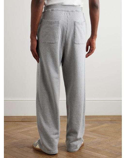 Kapital Gray N.Try Straight-Leg Printed Cotton-Jersey Sweatpants for men