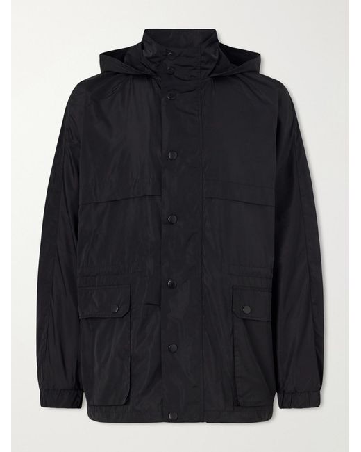 A.P.C. Blue Valery Logo-Printed Shell Jacket for men